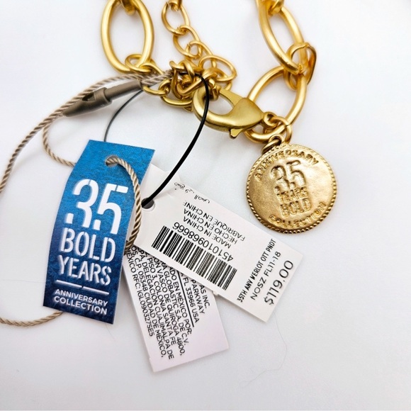 CHICO’S 35th Anniversary Merlot Genuine Jade Stone Pendant Necklace NWT $119 - Picture 6 of 7